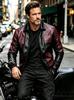 Autumn and winter new men's PU leather jacket locomotive suit lapel suit large size men's leather jacket casual jacket