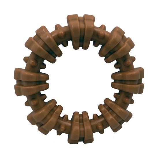 Dog Chew Toy Textured Ring Puppy Teething Toy Keeps Dogs Busy for Aggressive Chewers Dental Health Chewing Instinct