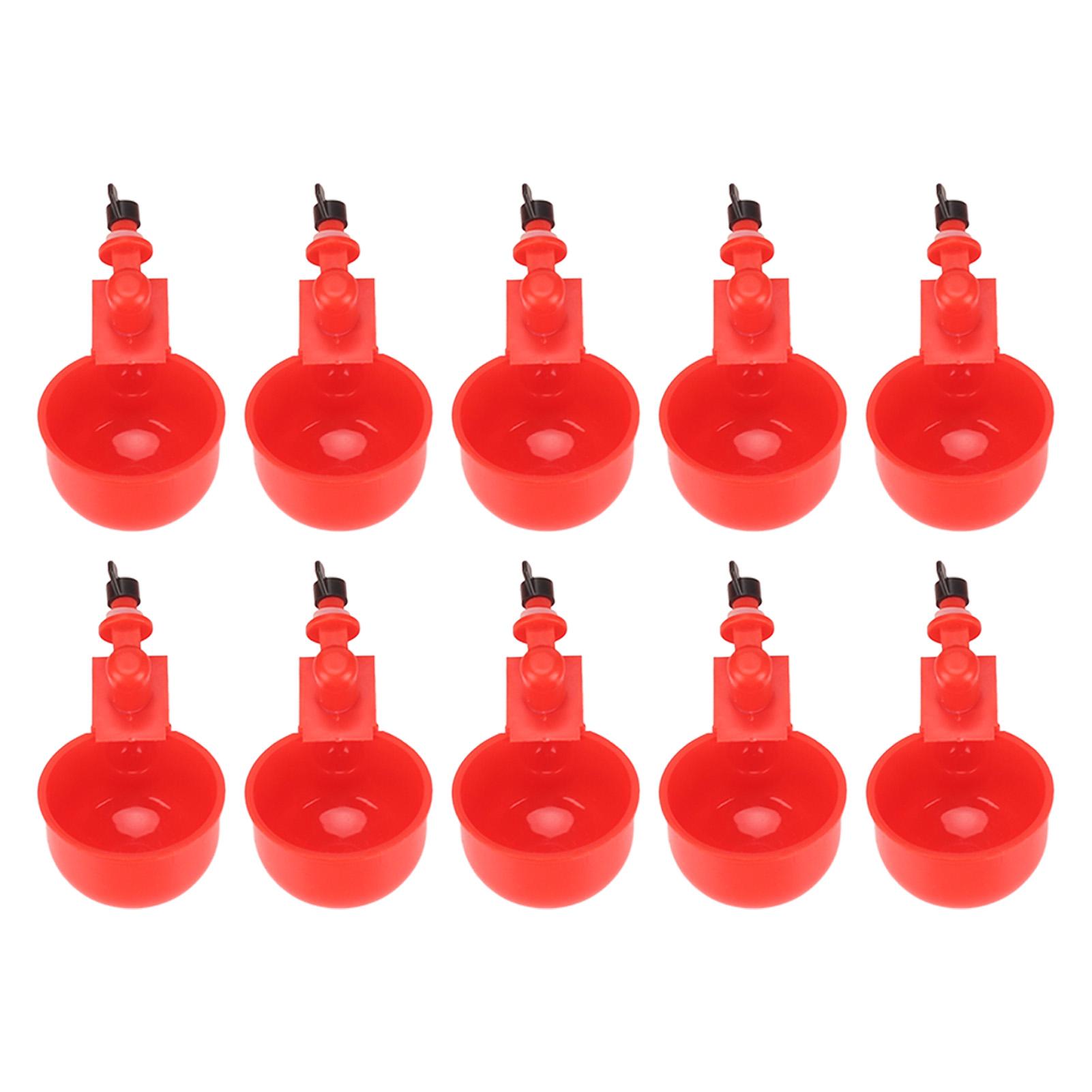 

Chicken Waterer Cups Automatic Filling Waterer Chicken Water Feeder Kit Poultry Drinking Bowl for Ducks Geese Turkeys