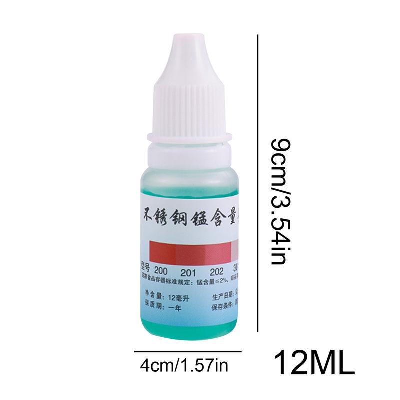 Stainless Steel Tester Liquid 12ml Portable Test Agent Home Improvement Tools For Stainless Steel Procurement Marketing
