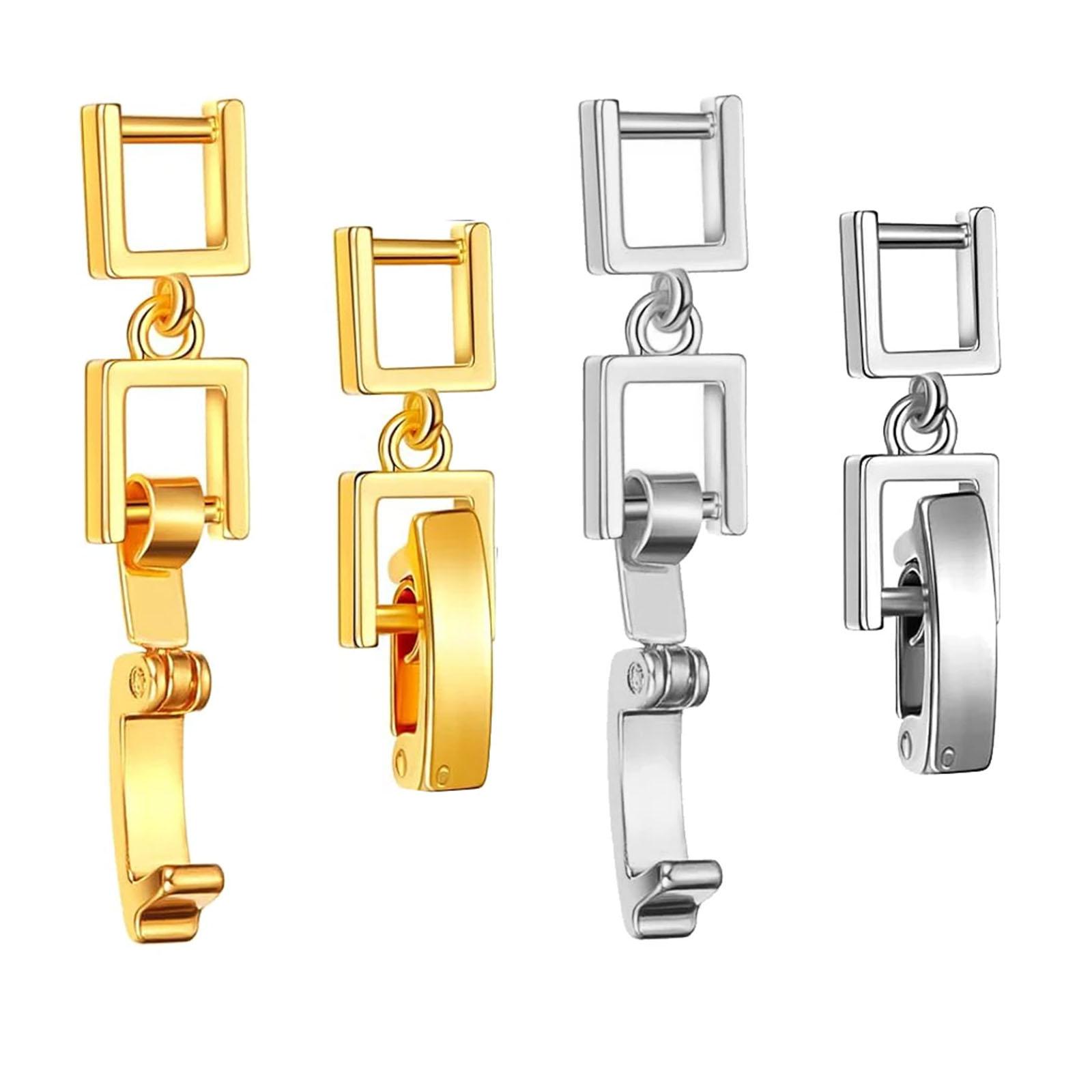 

4Pcs Jewelry Clasp Extenders For Adjustable Bracelets Necklaces Secure Sturdy Copper Chain Extensions 1