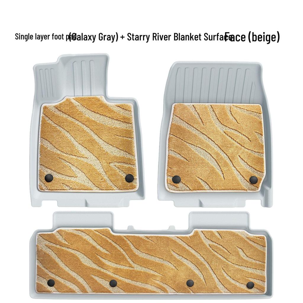 Eco-Friendly TPE Floor and Trunk Mats for Xiaomi SU7 - Original Interior Color Match