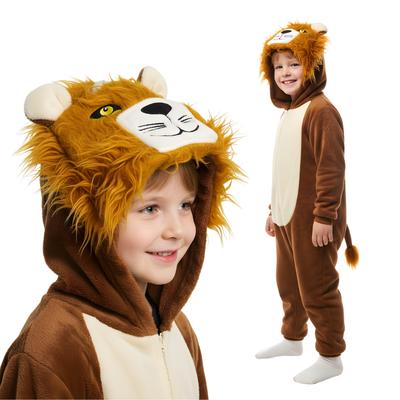 Piżama Onesie Kigurumi Kostium Przebranie Lew Dzieci 95 - 105Cm