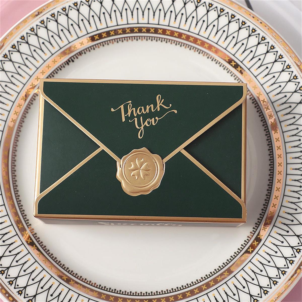 

20 шт., простая креативная подарочная коробка, упаковка в форме конверта, свадебный подарок, коробка конфет, сувениры на день рождения, рождественские украшения 10.5x7x3.5cm