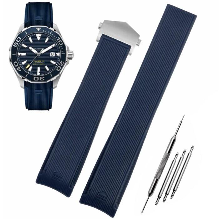 [HEYOZURY] TAG Heuer Pulksteņa Siksniņa Gumijas
