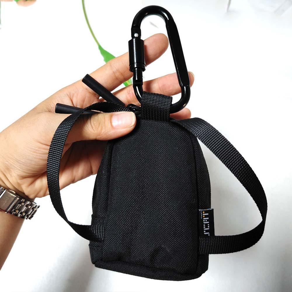 Casual Oxford Cloth Mini Wallet Zipper Bag Small Card Holder Hanging Neck Coin Purse  Storage