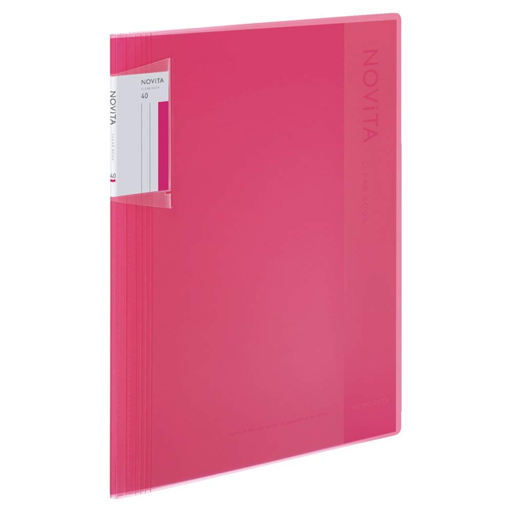 KOKUYO File Clear Book Novita Fixed Type A4 40 Sheets Pink RA-NV40P розовый