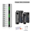 PALO 1.2V AA &AAA Ni-MH Dobíjecí Baterie Baterie 3000mAh &1100mAh 2A 3A Baterie +12 Slotů LCD USB 1.2V AA AAA NIMH NI-CD Nabíječka Baterií