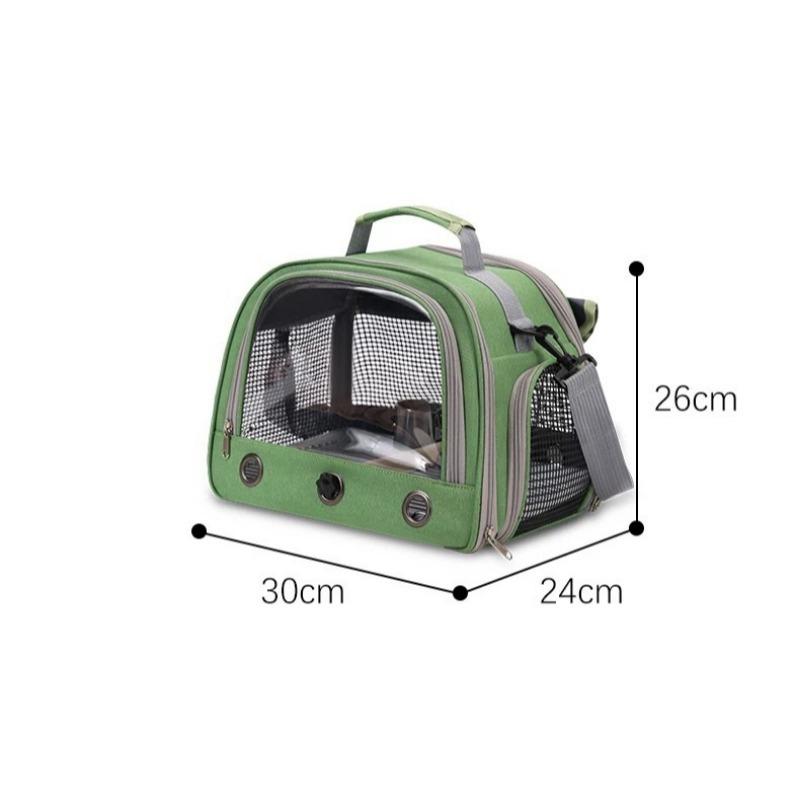Portable Bird Parrot Cage Breathable Bird Carrier Travel Bag Bird Backpack with Perch Tray Curtain Birdcage Parrot Carrier Bag