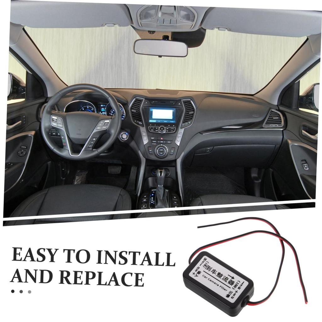 GRIRIW Ballast Car Backup Camera Power Relay Capacitor Filter Car Rearview Mirror Camera Power