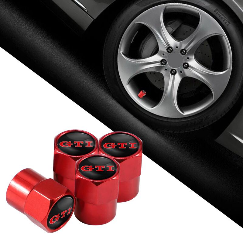 Pro VOLKSWAGEN VW 4ks Kovové Znaky Auta Šroubovací Čepičky Ventilků Pneumatik Kol Prachovky Pro Volkswagen GTI R-Line R Polo T5 Golf Passat