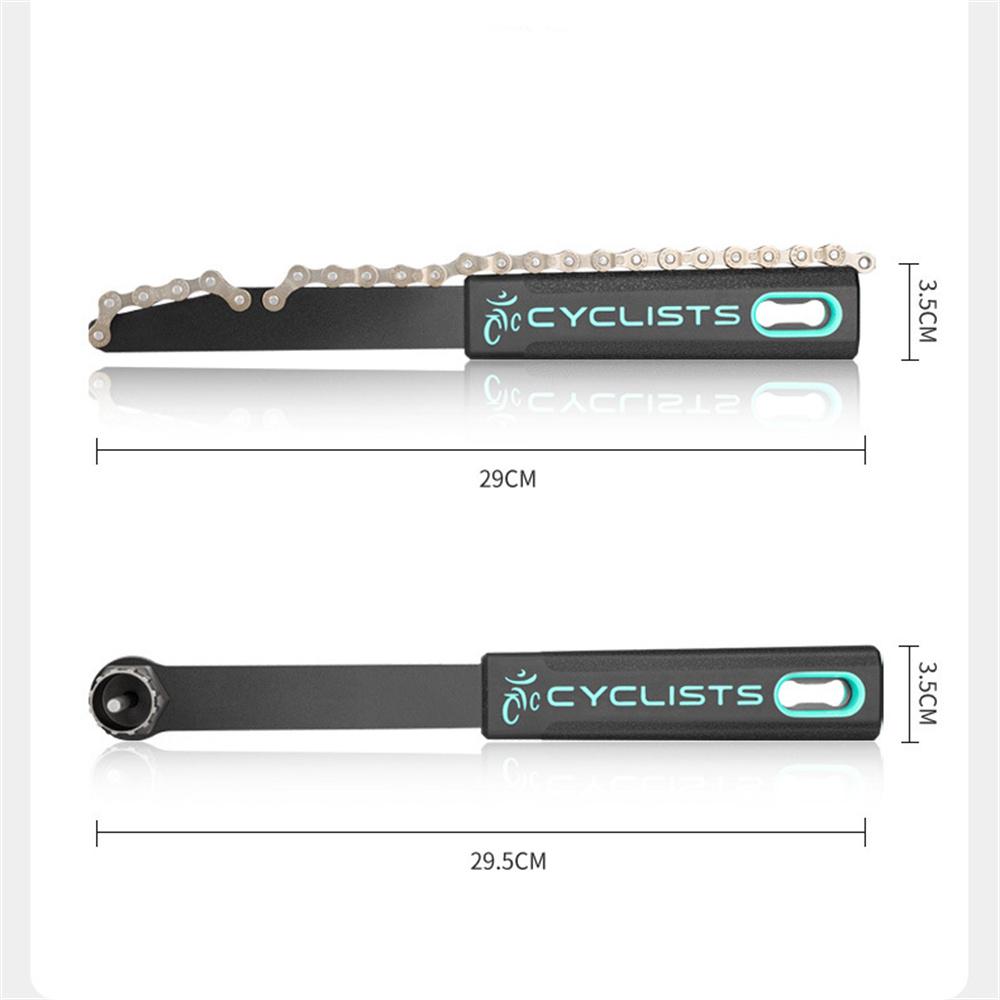 2Pcs Cassette Install Removal Tool Kit with Chain Whip