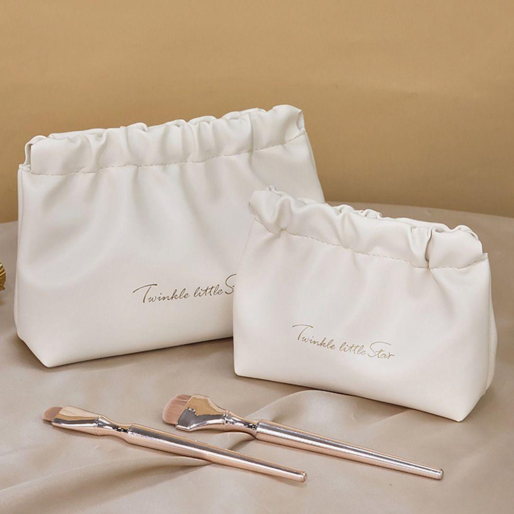 PU Leather Coin Purse Self-closing Lipstick Cosmetic Bag Travel Accessories Shrapnel Bag