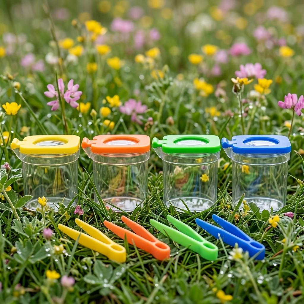 8pcs/set Insect Observation Kit with Tweezers, Insect Catcher, and Insect Collection Box, Science and Nature Exploration Set