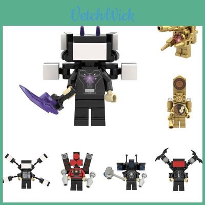 Skibidi Toilet Toy Abs Plastic Building Blocks For Kids 669d Super Tv Man