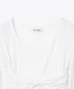 MILLO WOMEN Bustier Shirred T-Shirt [White]