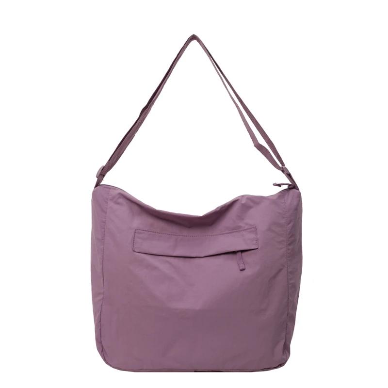 

Hot Selling Fashi Nyl Youth Sweet Women s Crossbody Bags High Quality Casual Trend Versatile Large Capacity Tote Bags світло-фіолетового кольору