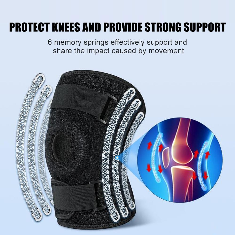 1Pc Plus Size Knee Brace For Men & Women – Patella Gel Pads & Side Stabilizers For Acl, Meniscus Tear, Arthritis,Injury Recovery
