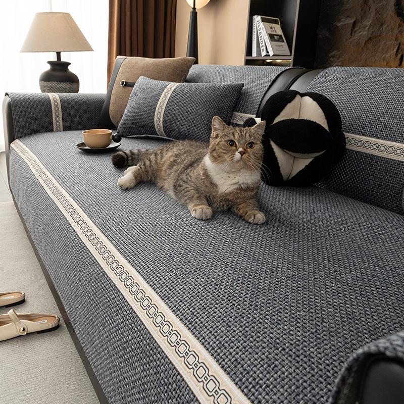 New Sofa Cushion, Universal In All Seasons, Non-Slip Seat Cushion, Simple Modern Anti-Cat Scratch Sofa Cover Cover Cloth Towel