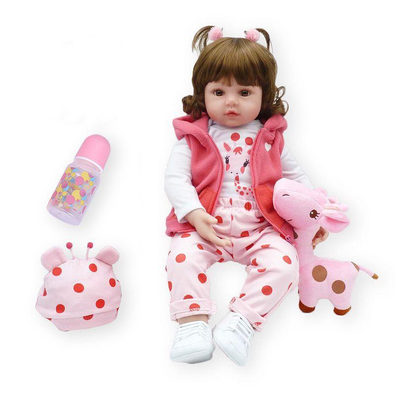 

189228 Кукла Реборн Винил Силикон Реалистичная Кукла Младенец Малышка Девочка Реборн Ребенок Cloth Body-48cm