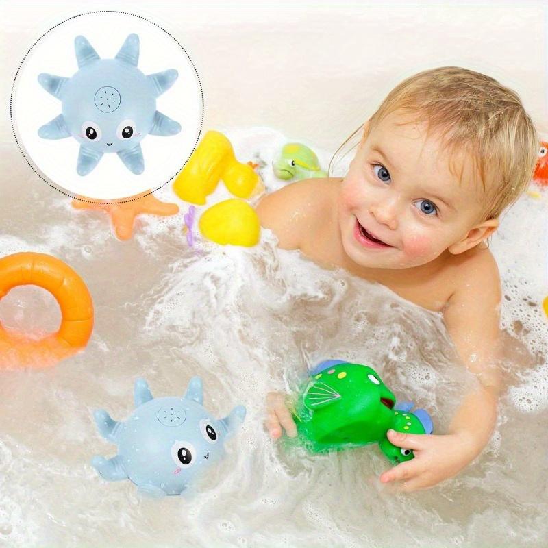 Krake Badespielzeug, Badewannenspielzeug, Planschbecken-Spielzeug, Hallenbad-Spielzeug. Geeignet für 8 Szenarien: Schwimmen, Badehilfe, Batterie nicht enthalten