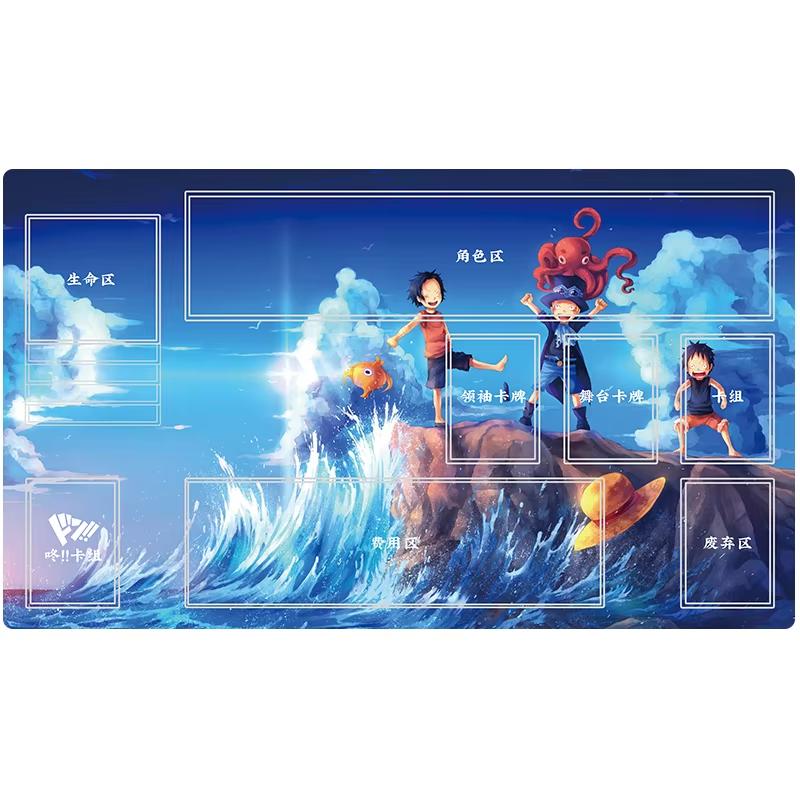 Hot Styles One Piece Playmat Thick Single Player NonSlip Card Mat Durable Kids Tab