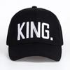 Neue Damen-Baseballmütze mit Buchstaben-Stickerei, König und Königin, Snapback-Hüte, Paar-Hip-Hop-Stil, Outdoor-Casual-Baumwoll-Sonnenhut