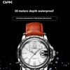 OPK Watch Magnifying Glass Calendar Luminous Men's Belt Sports Watch