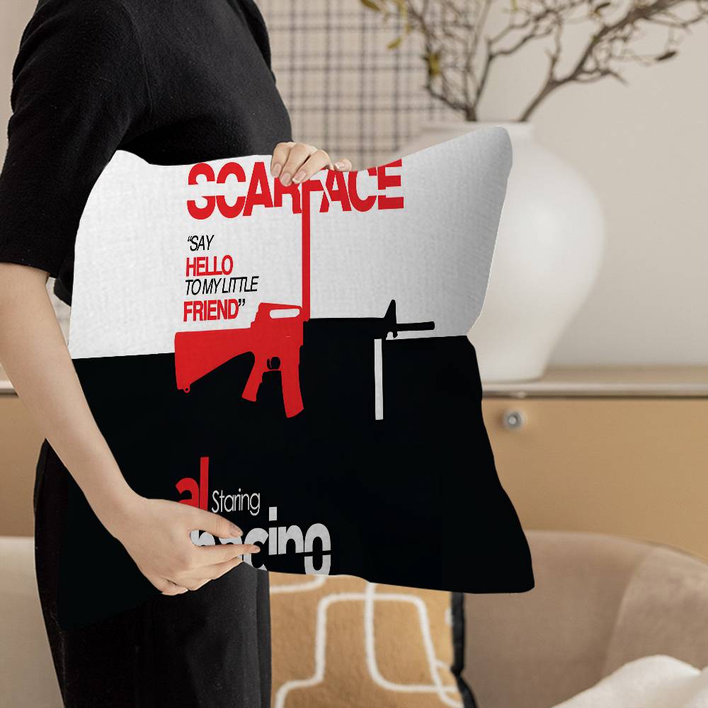 Movie S-Scarface Pillow Cover Design cushion Cover decor Holiday Decorati