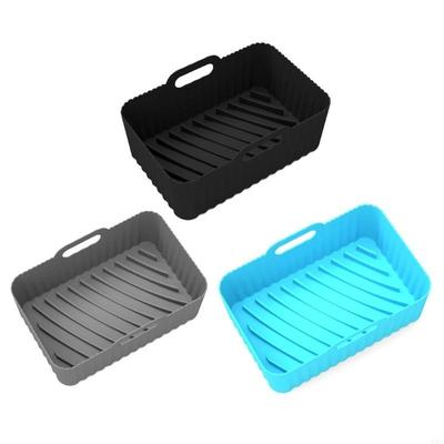 Backblech Rechteck Grillpfanne Matte Heißluftfritteuse Zubehör X3UC