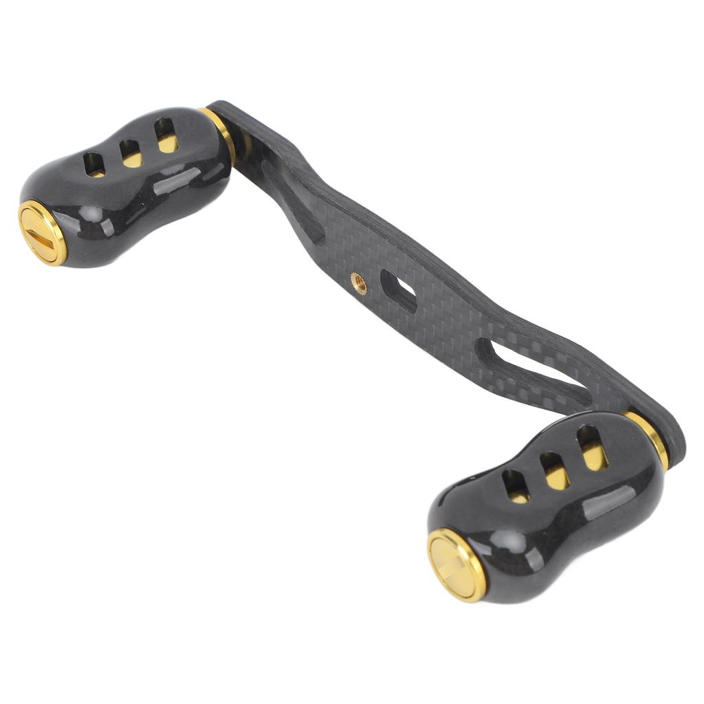 Fishing Reel Handle Carbon Fiber Double Handle Baitcasting Reel Rocker Arm 95mm Replacement for D S A Gold