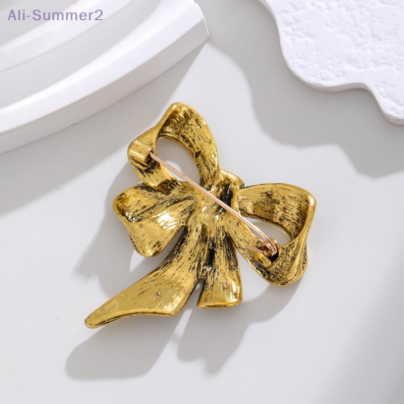 {Summer2} Fashion Simple Vintage Bowknot Brooches For Women Clothing Coat Corsage Accessries Gifts