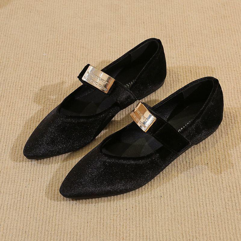 Women's Flat Shoes Pointed Toe Slip-on Purple Ladies Footwear Evening Promotion Y2k High Quality Fashion Chic and Elegant Point