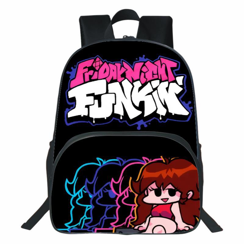 Friday Night Funkin Backpack Friday Night Funkin Printed Backpack Anime Large Capacity Boys and Girls Student Travel Backpack