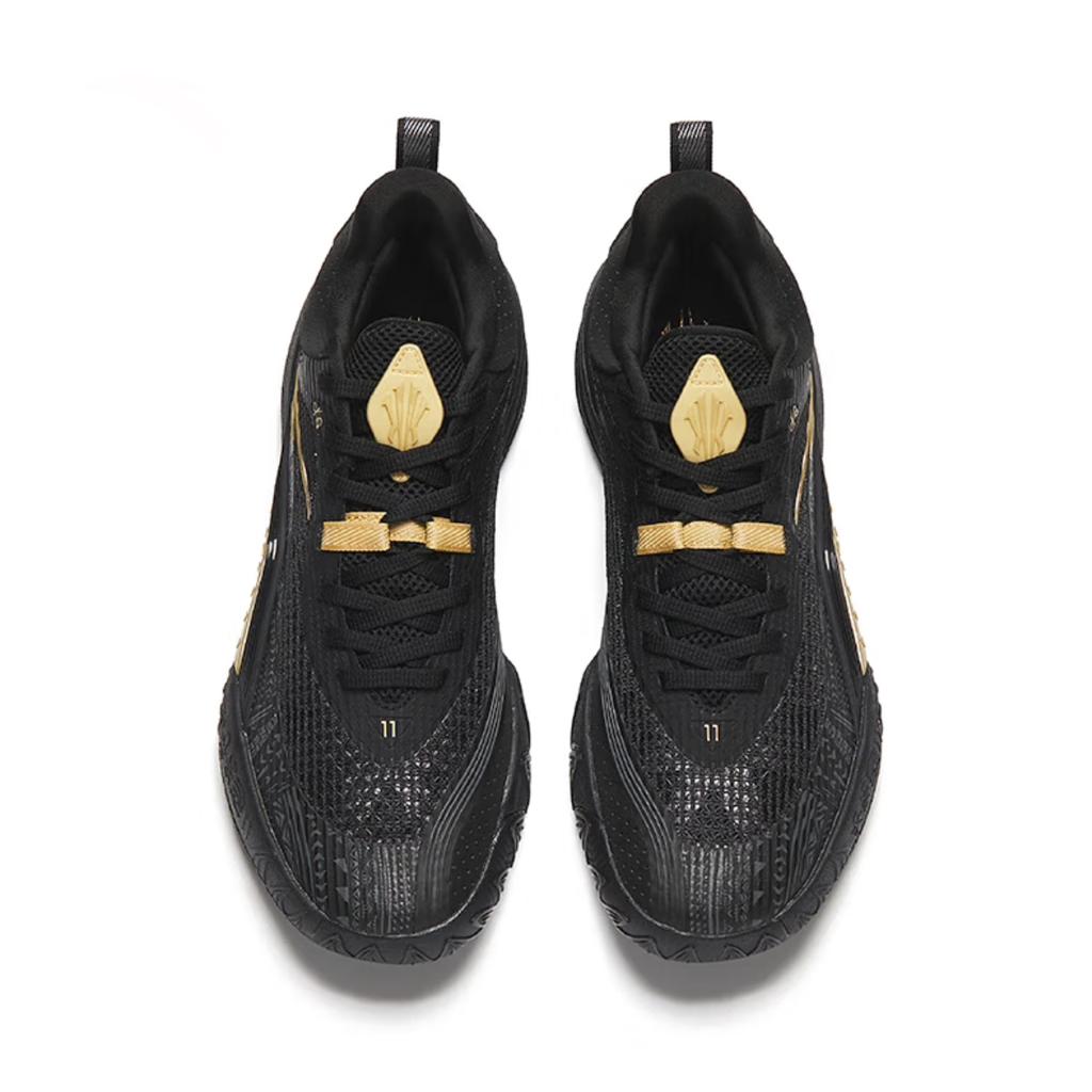 Anta Kai 1 Team Fashion Versatile Shock Absorption Non-Slip Wear-Resistant Low-Top Basketball Shoes Men Sneaker Black Gold 112531622-4