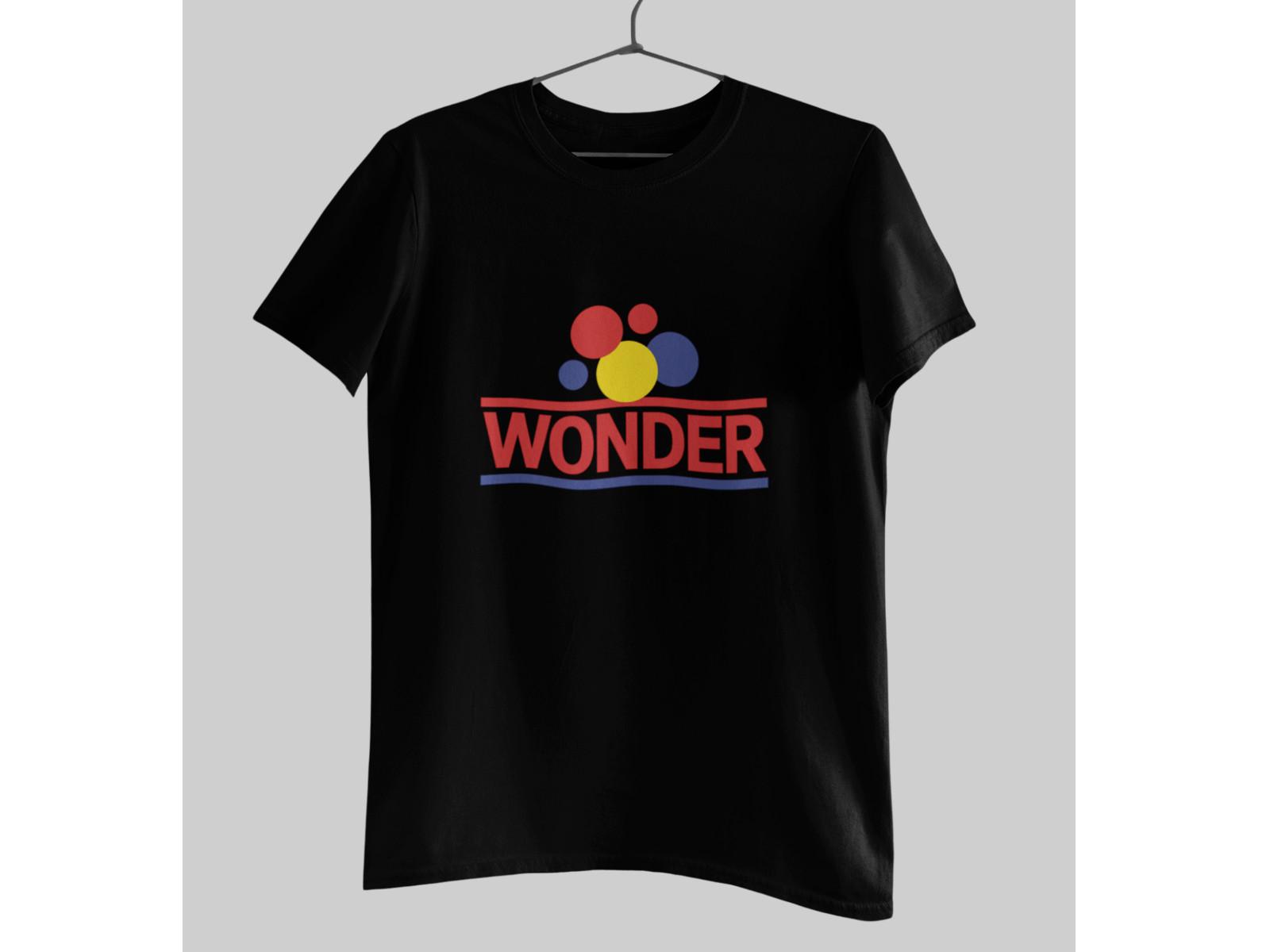Retro Wonder Bread Style Shirt Colorful Circle Logo Graphic Tee XL