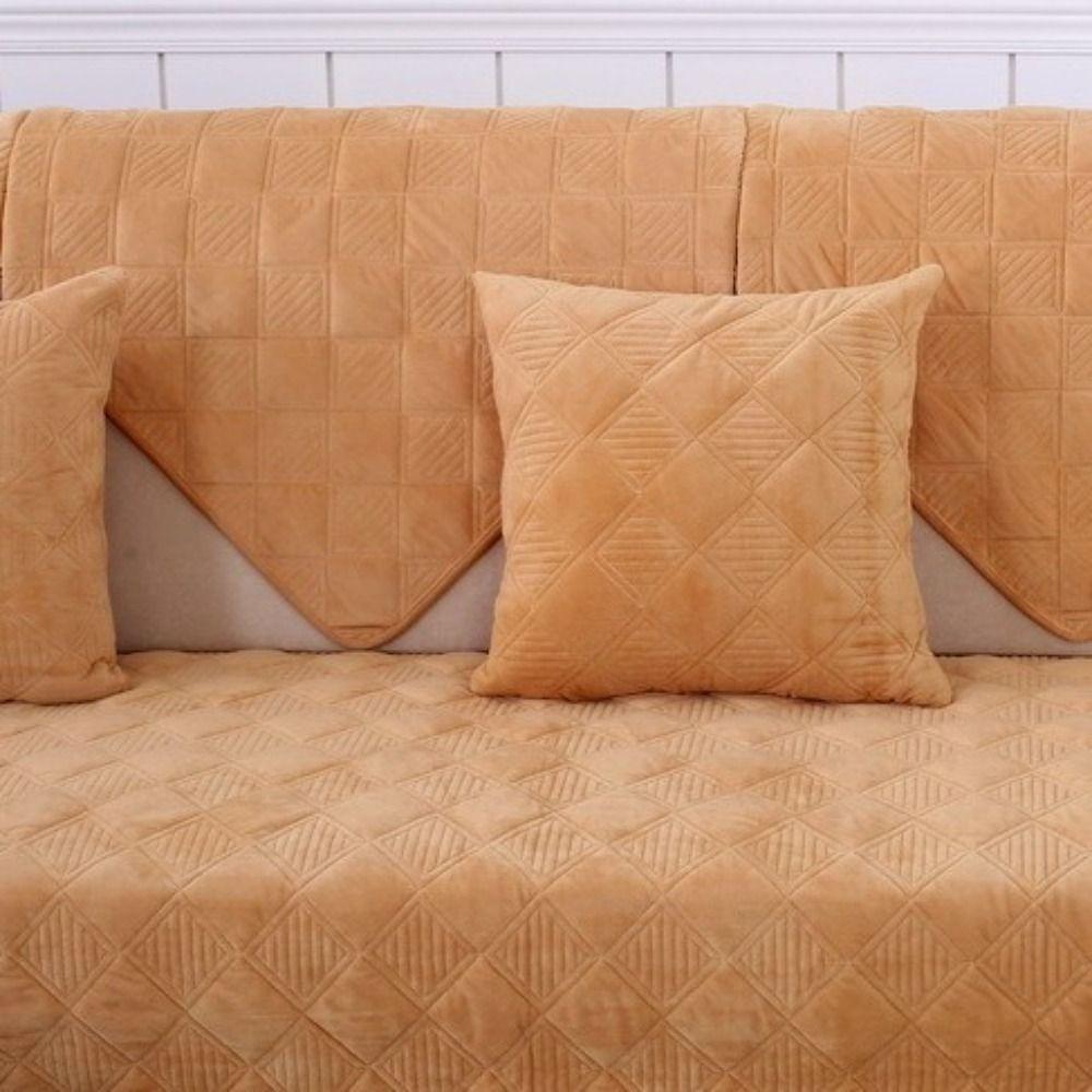 Universal European Style Sofa Cover Thickened Non-Slip Sofa Towel Quilted Pattern Soft Couch Covers Home Decor