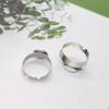10 Stück Verstellbare Edelstahl Ringrohlinge Edelstahl Verstellbare Ringrohlinge Für DIY Schmuckliebhaber
