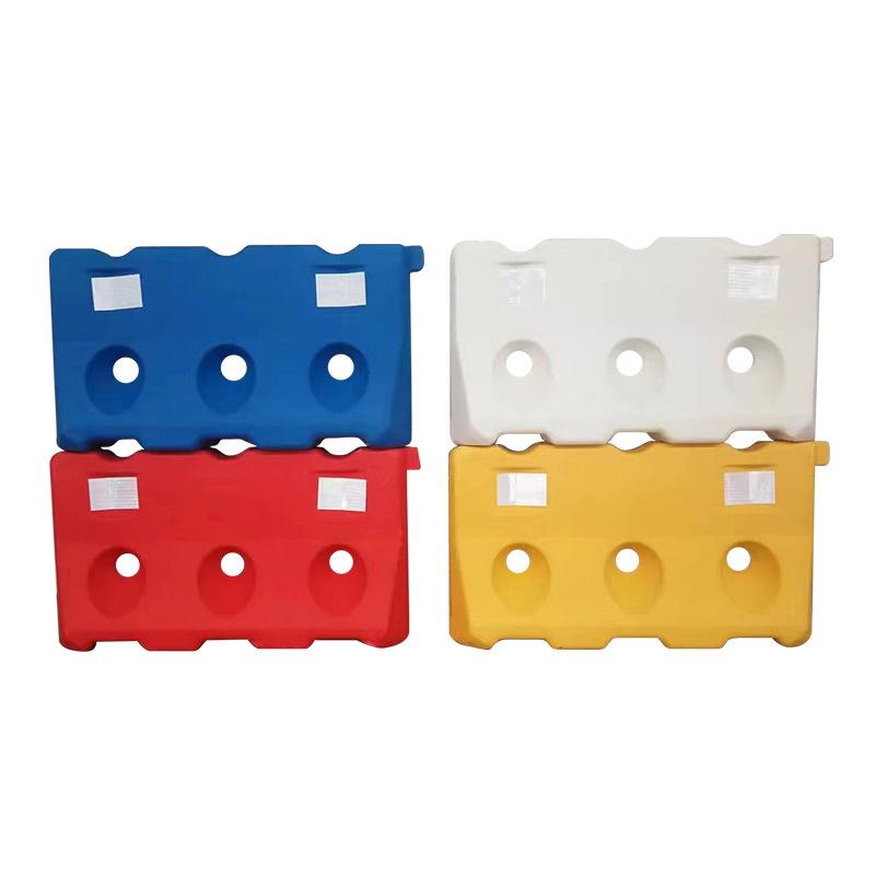 Water-Filled Three-Hole Plastic Road Barrier for Construction