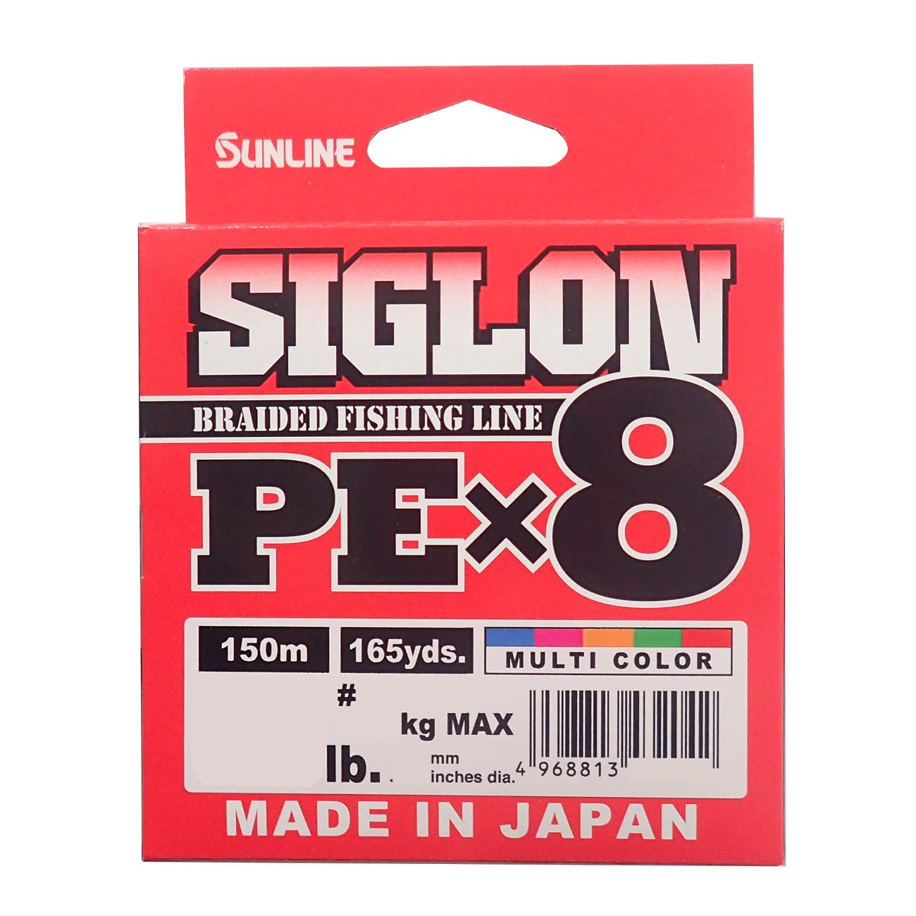 

SUNLINE Line Sigron PEx8, 164,0 ярда (150 м), 5 цветов, нет. 0,6, 10 фунтов Дж