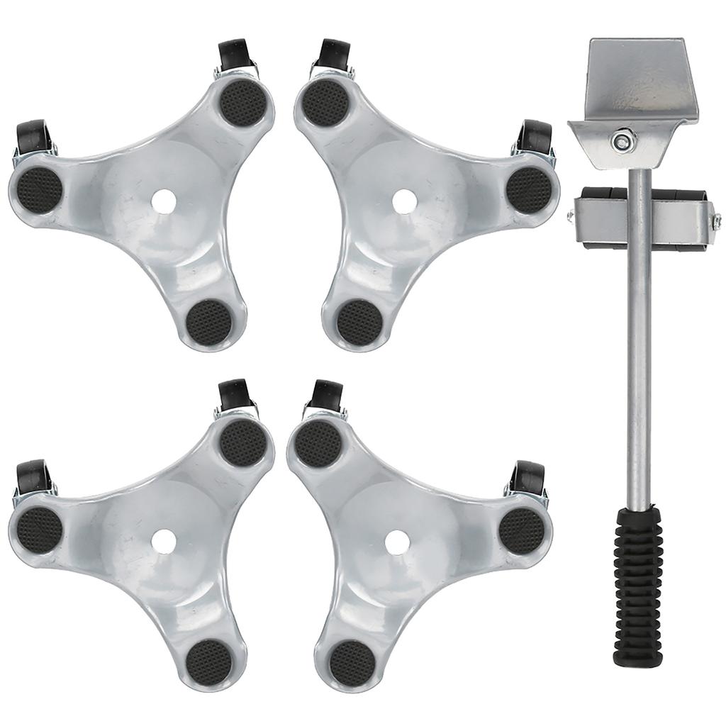 Furniture Transport Set Silver Lifter Moving Plate for Heavy Objects Bearing 400KG