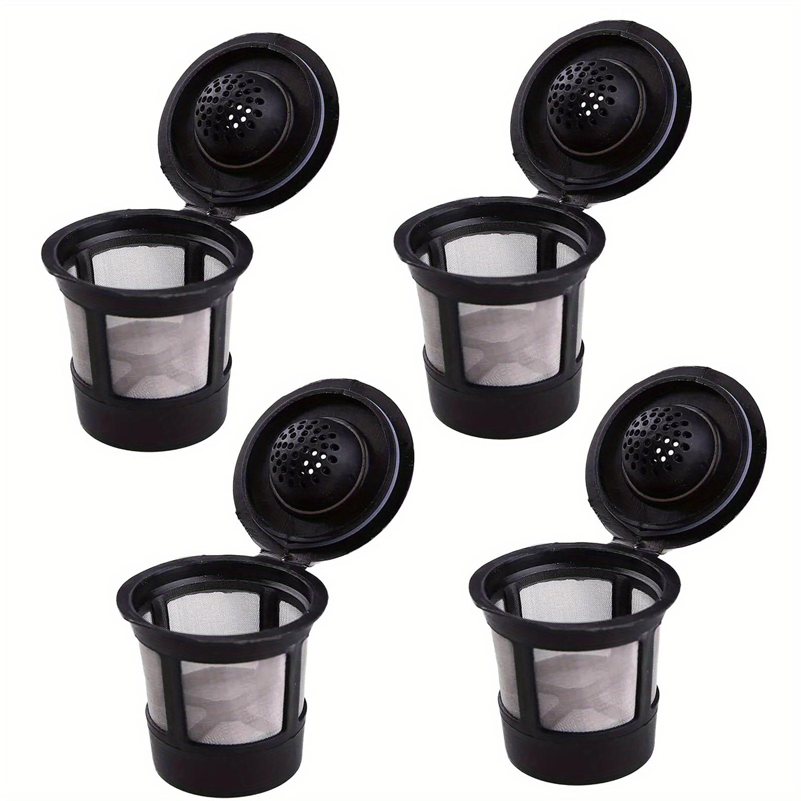 

Reusable K Cups 4-Pack: Universal Fit for Keurig 1.0/2.0 & Mini Plus. Eco-Friendly & Built-In Filter.