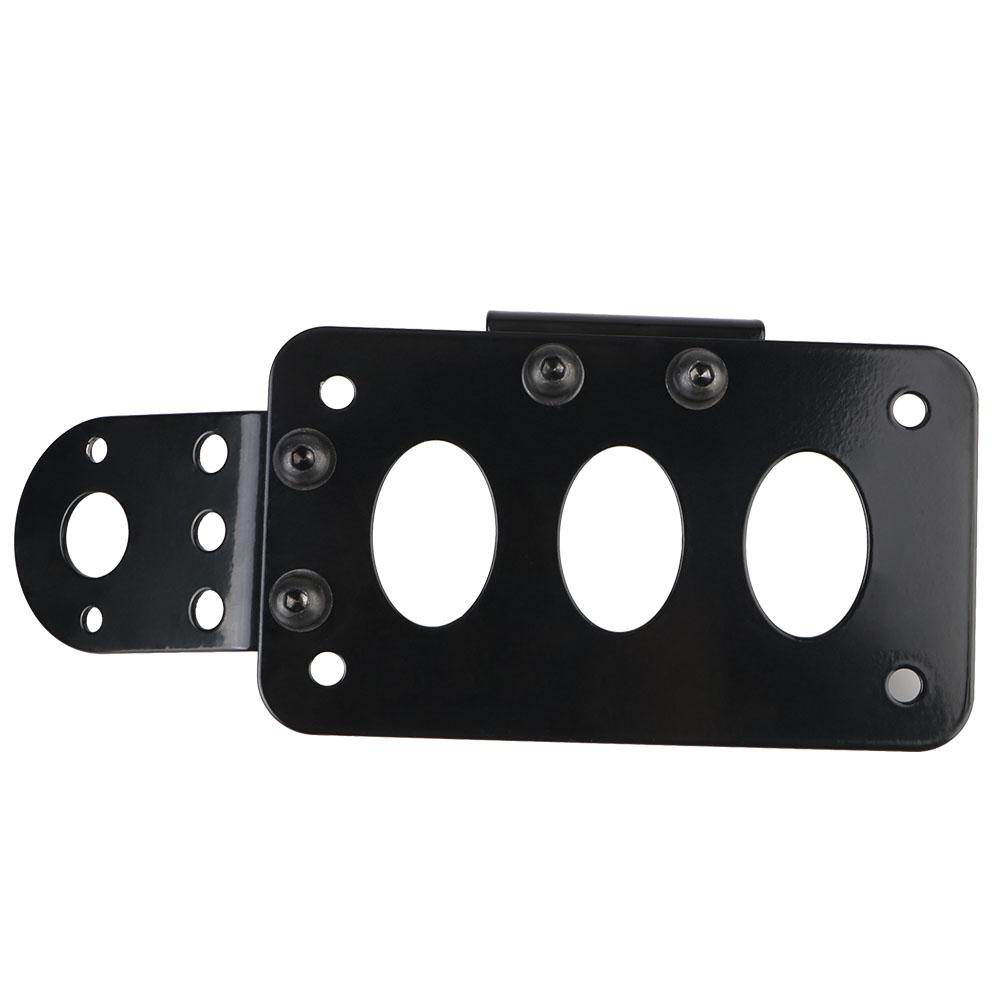 Hintere Kennzeichenhalterung, seitlich montierte Rücklichter, Motorrad-Blinkerhalterung für Harley 883, universelles Metall, schwarz