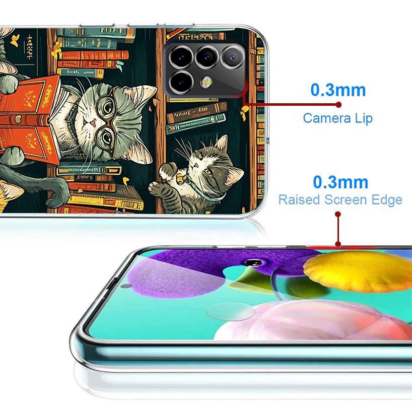 Read Books illustration Reading Phone Case For Samsung Galaxy A17 A16 A15 A14 A13 A57 A56 A55 A54 A53 A37 A36 A35 A34 A33 A26 A2
