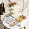 Divided Serving Platter Multi-funct Household High-grade Dried Fruit Plate Snack Fruit Storage Rack Rotatable Snack Candy Plates
