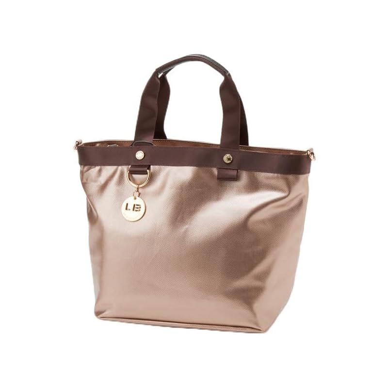 

[Rubaga Jerry] tote bag [Cotton x polyurethane] shiny mini tote Beige(21)