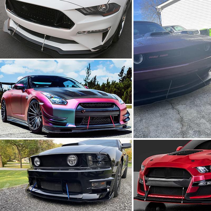 1 Pereche Tije Divizoare Universale pentru Mașină Kit Tije de Legătură Reglabile Racing pentru Suport Lip Bara de Protecție Față Spate 75/100/150/200mm