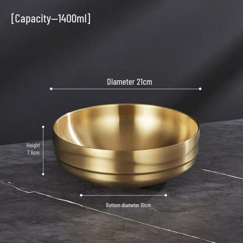 

ZISIZ 304 Stainless Steel Double-Layer Wavy Bowl