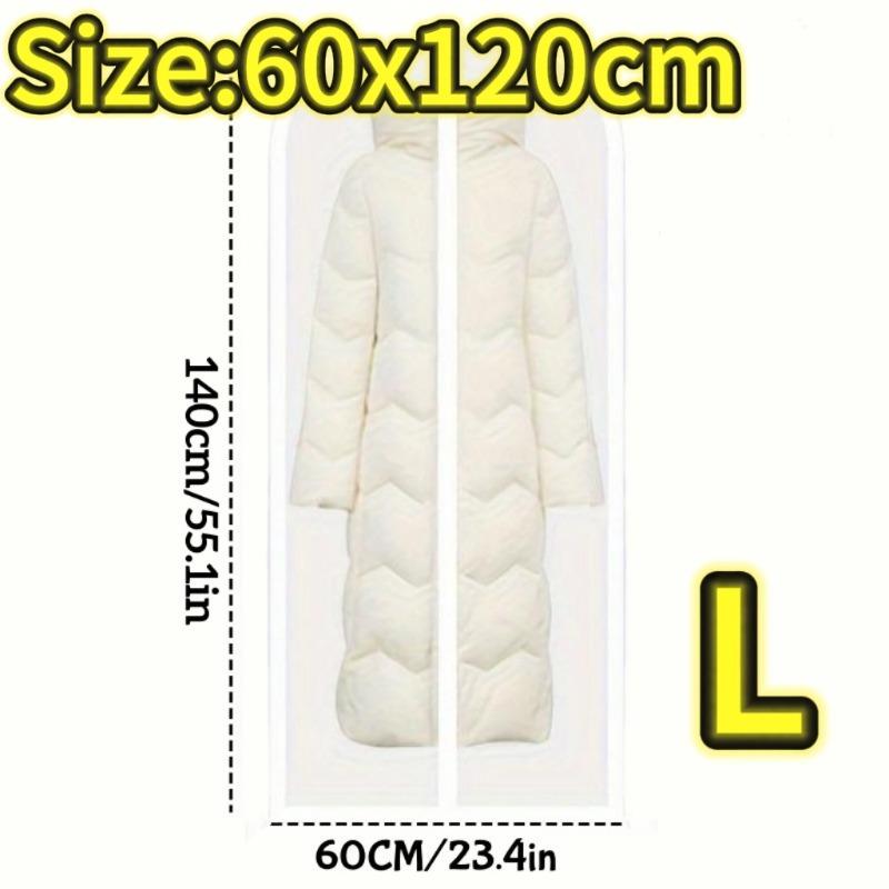 1/3/5/10PCS Washable Clothes Hanging Dust Cover Wedding Dress Cover Suit Coat Storage Bag Wardrobe Hanging Clothing Organizers