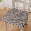 Summer Woven Rattan Seat Cushion, Square Office Dining Chair Mat with Ties, Anti-slip Breathable Handmade Cooling Sitting Pad